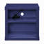 Table de chevet bleue Nacre avec USB-114339390