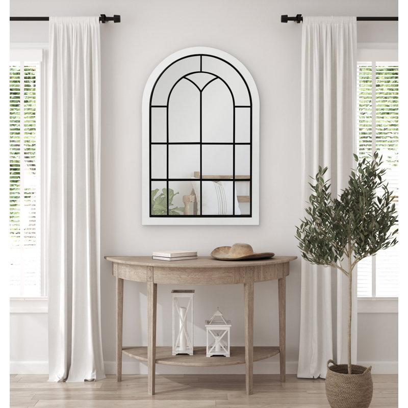 Miroir de salle de bain Lismore, Blanc, 24 po x 36 po