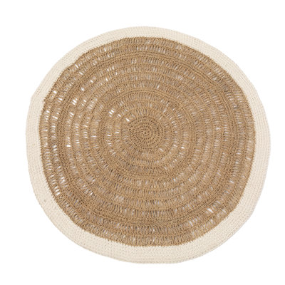 Round Ched Hand Woven Area Rug
