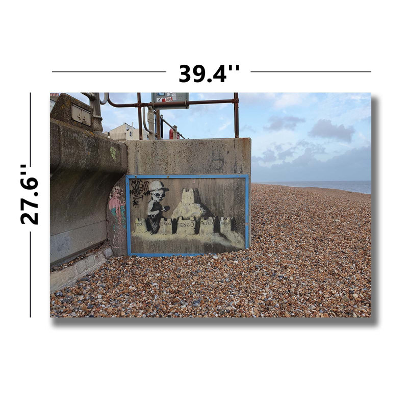 «Sandcastle Graffiti», art mural sur toile