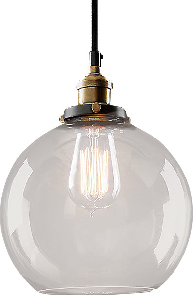 Luminaire sphère suspendu 1 lumières simple Bertram