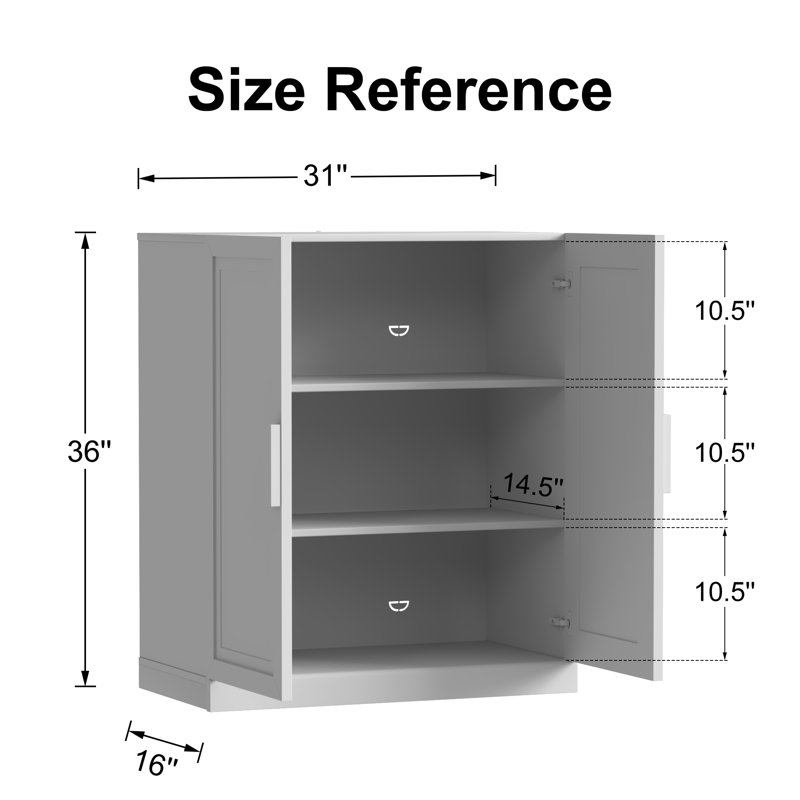 Armoire de rangement 36 "avec tablette réglable
