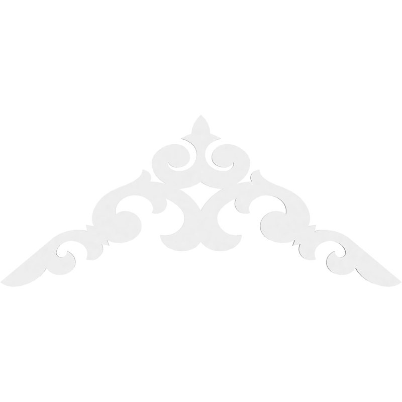 Kendall Architectural Grade PVC Gable, 30" H x 72" W x 1" D, 10/12