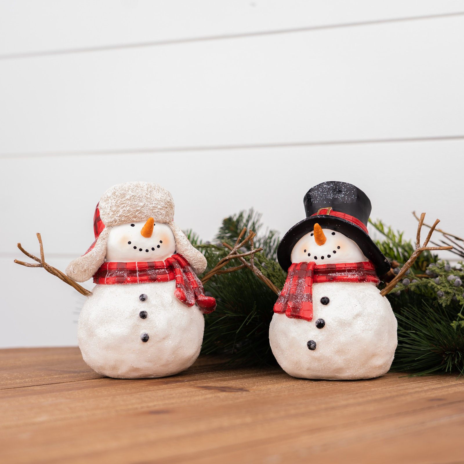 Gourav 4-Piece Snowman Figurine Set