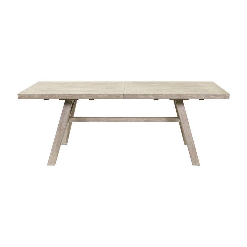 Mithushan Modern Farmhouse Rectangular Extension Kitchen Dining Table, Brown