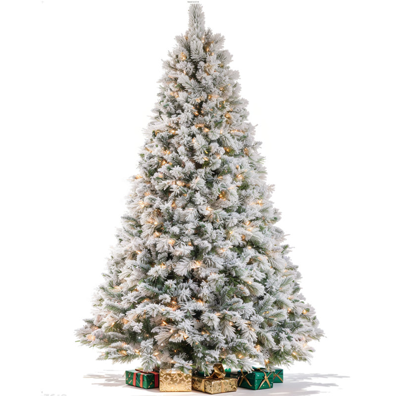 Arbre de Noël artificiel givré, 6'