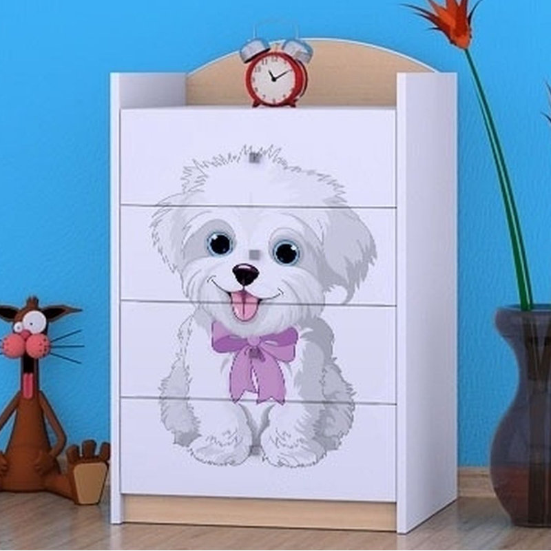 Nolen Kids 4 - Drawer Chest, Beige