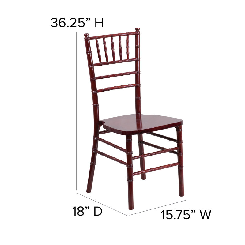 Fauteuil Chiavari Yasmin, Acajou