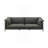 Black Top Grain Leather Sofa