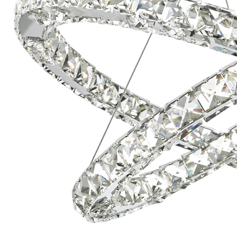2 - Light Crystal LED Chandelier