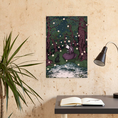 «The Cat Prince», art mural contemporain abstrait en couleur