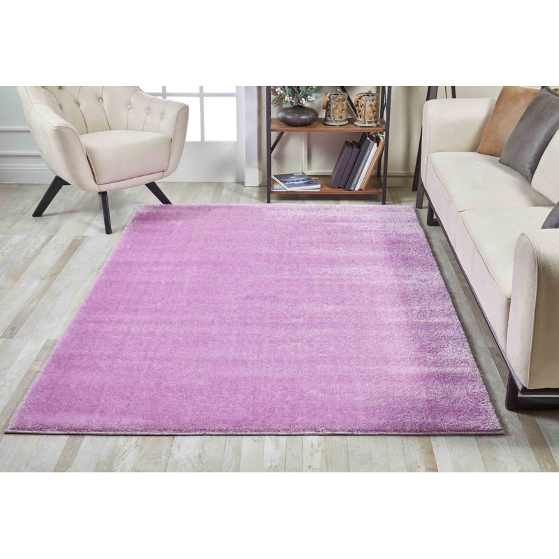 Wherry Solid Colour Shag Indoor / Outdoor Area Rug, Rectangle 120cm x 170cm