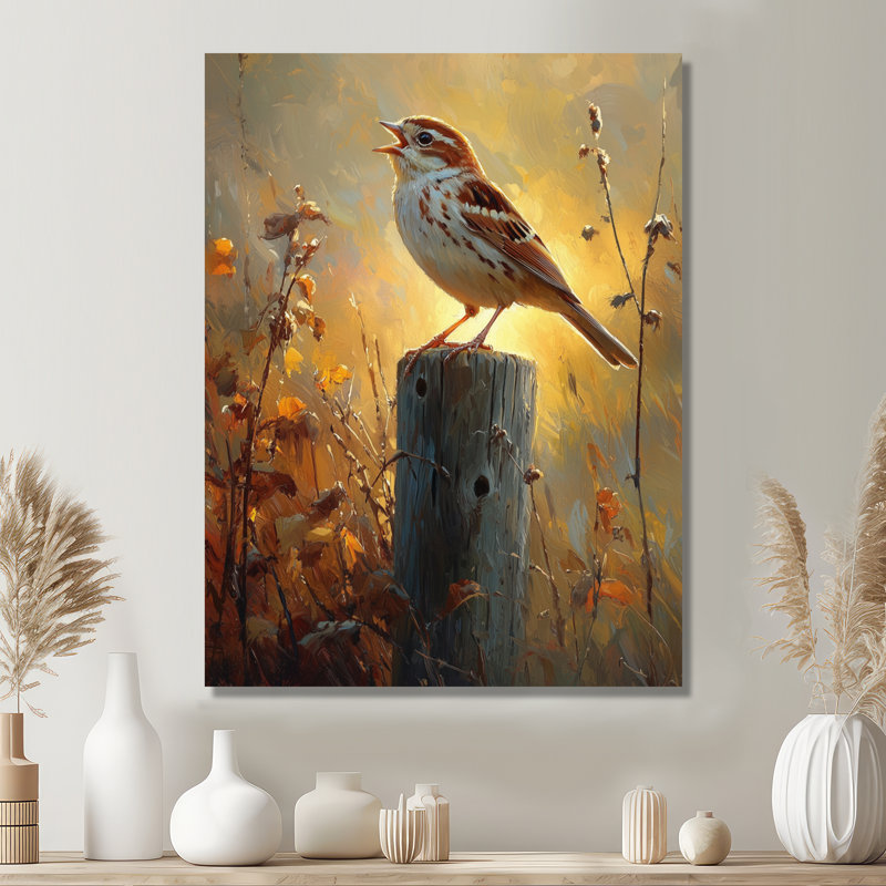 Somer - Animaux, art mural, salon, Toile tendue, Ne s’applique pas, H 20 po x l 12 po