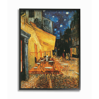 " Cafe Terrace at Night Traditional " by Vincent Van Gogh Graphic Art Print