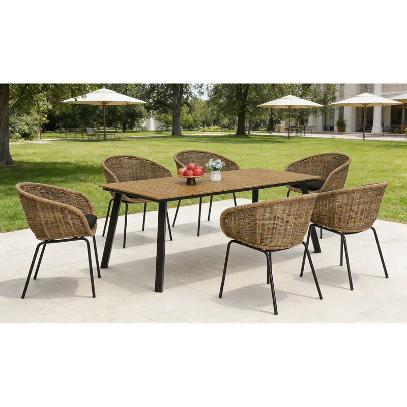 Ensemble repas en fer 7 pièces