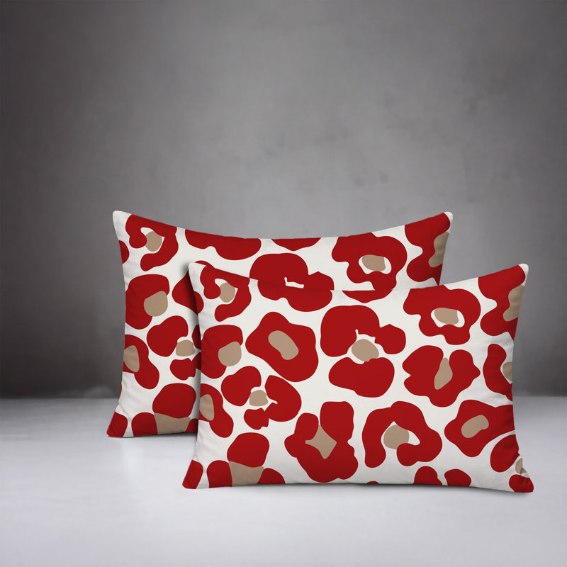 Coussin intérieur / extérieur Davi, 20x14, Red