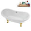 Baignoire sur pattes 59 ", plateau, bonde, pattes 59" Streamline-101628977-102220275