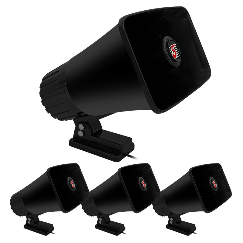 5 haut-parleurs, 8 pouces, klaxon, haut-parleur 250 W, corne de taureau, audio fort, 8 Ohms, utilisation intérieure et extérieure
