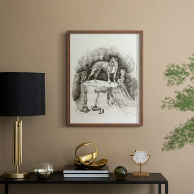 A Gentleman V, reproduction encadrée - bois massif
