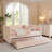 Daybed With Trundle Twin Size Sofa Bed No Box Spring Needed, With USB Port And Adorable Wave Shaped,-921372108