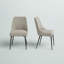 Chaise d'appoint rembourrée kaki Rowlett