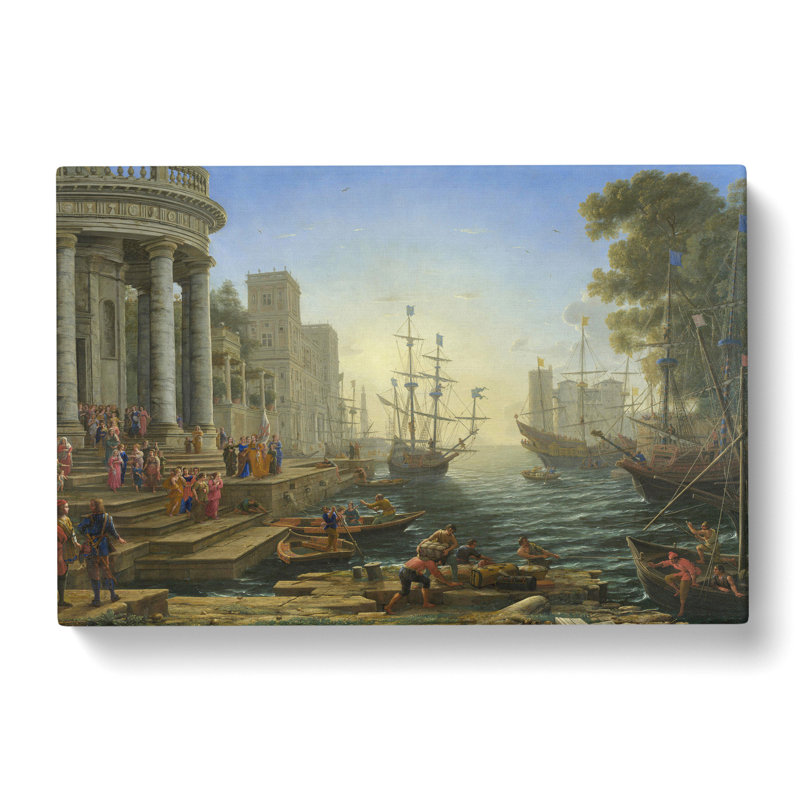 The Embarkation Of Saint Ursula by Claude Lorrain - Wrapped Canvas Painting, 40cm H x 60cm W x 3cm D