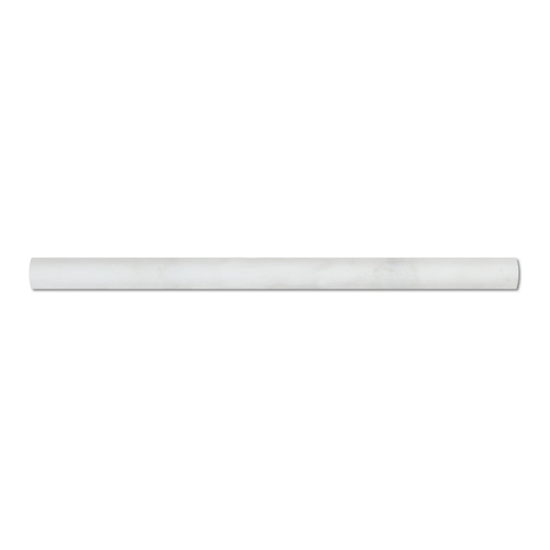 Revêtement mural oriental blanc 3/4 po x 12 po à aspect bullnose
