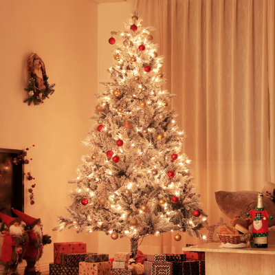 Arbre de Noël artificiel pré-éclairé avec lumières
