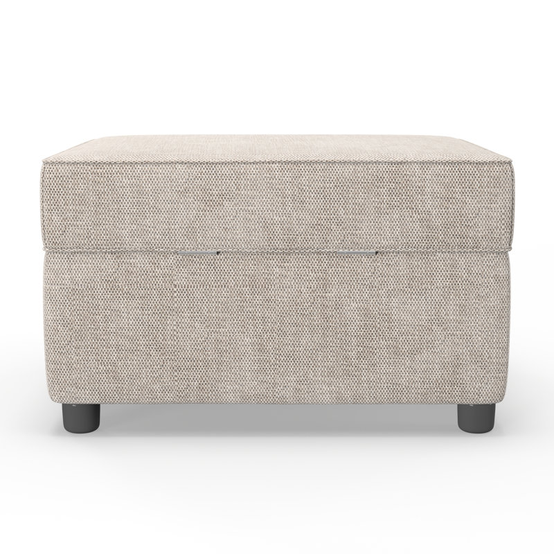 Vivo 62Cm Rectangle Storage Ottoman, Sand 
