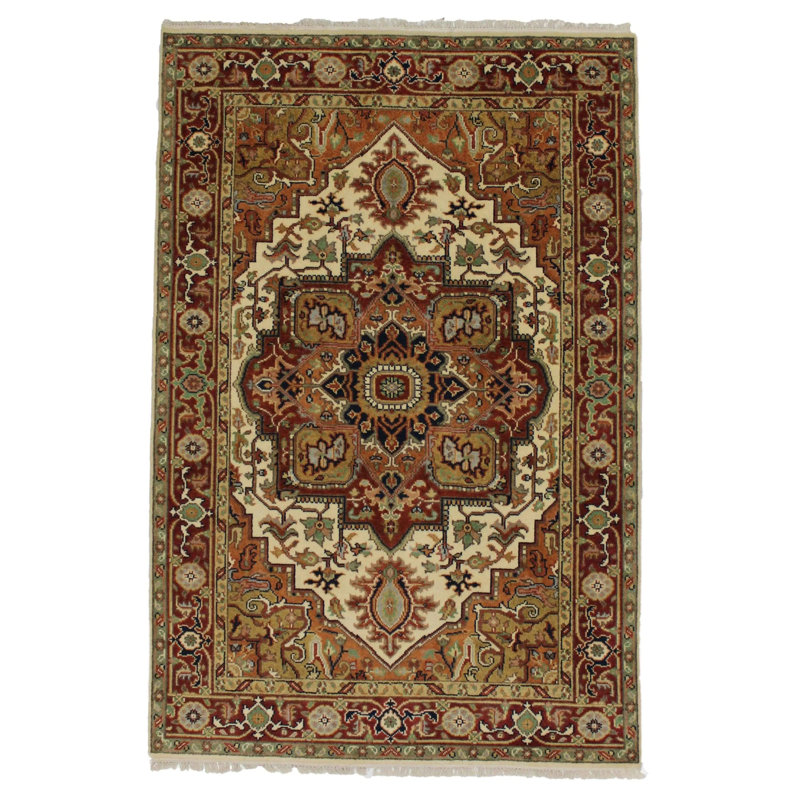 Oriental Area Rug in Orange
