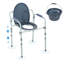 Chaise de commode, commode de chevet avec siège de toilette plus large, hauteur réglable à 7 niveaux