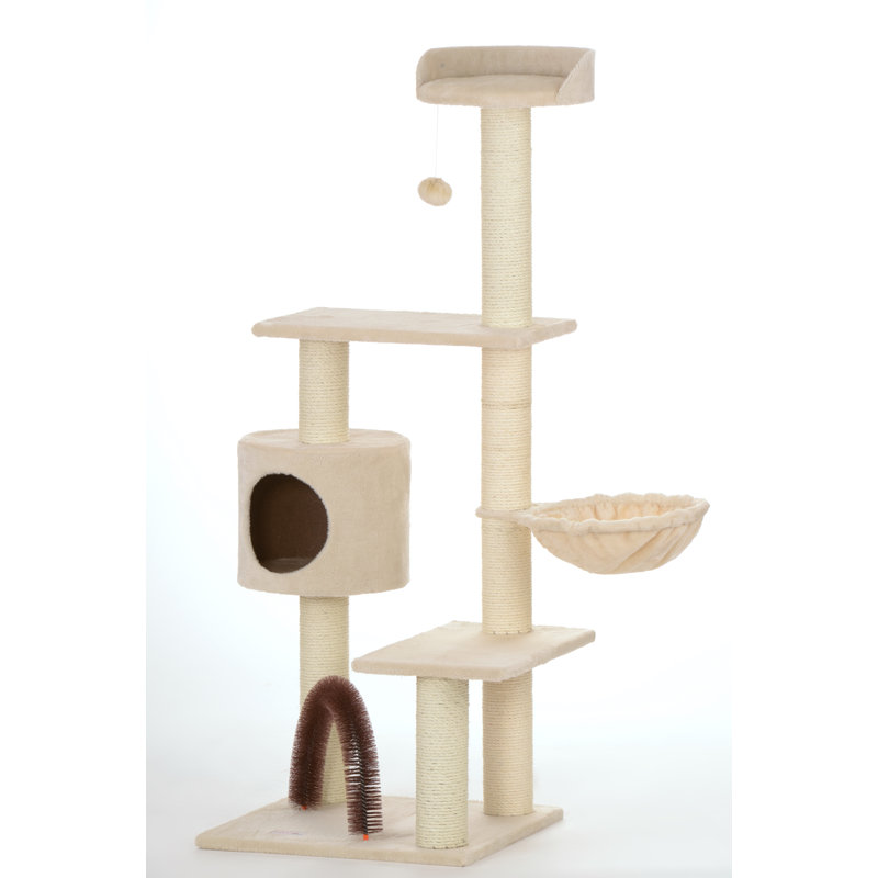 Rigoberto 138cm H Cat Tree, Beige