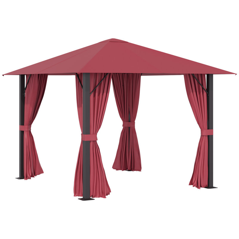 Extérieur 10 pi L 10 pi. D Pavillon de jardin en métal