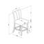 TABOURET DE TABLE BEIGE, 2 pièces