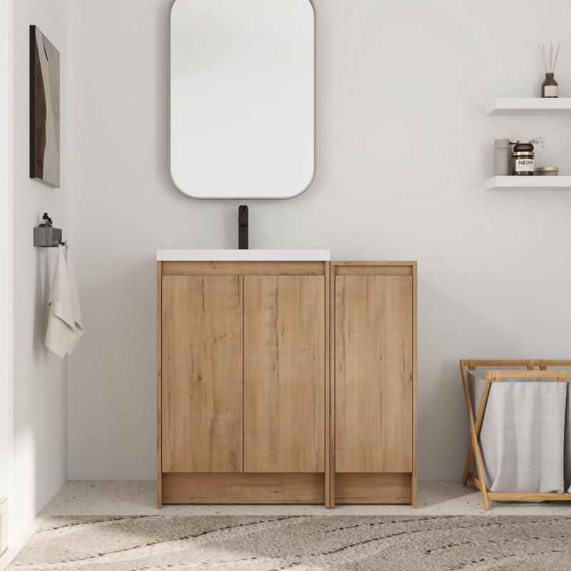 Meuble-lavabo simple 36 po avec plateau en résine