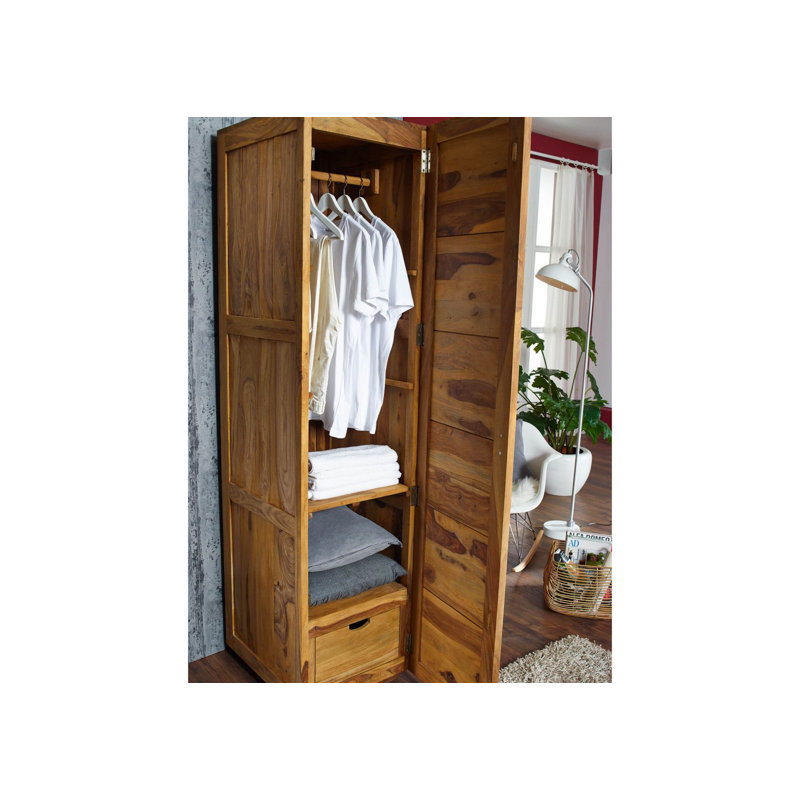 1 Door Solid Wood Wardrobe
