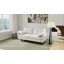 Canapé 3 places en velours 66,5 po avec 2 coussins, gris-1018337355