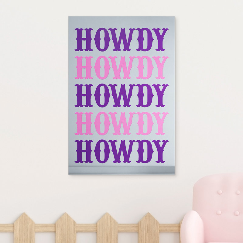 Décoration murale Howdy Country, Argent, H 26 po x l 18 po x P 1 po