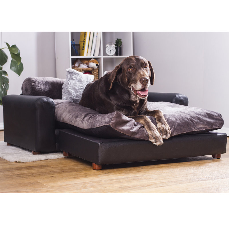Canapé pour chien Kayenta, Noir / gris anthracite, Très grand