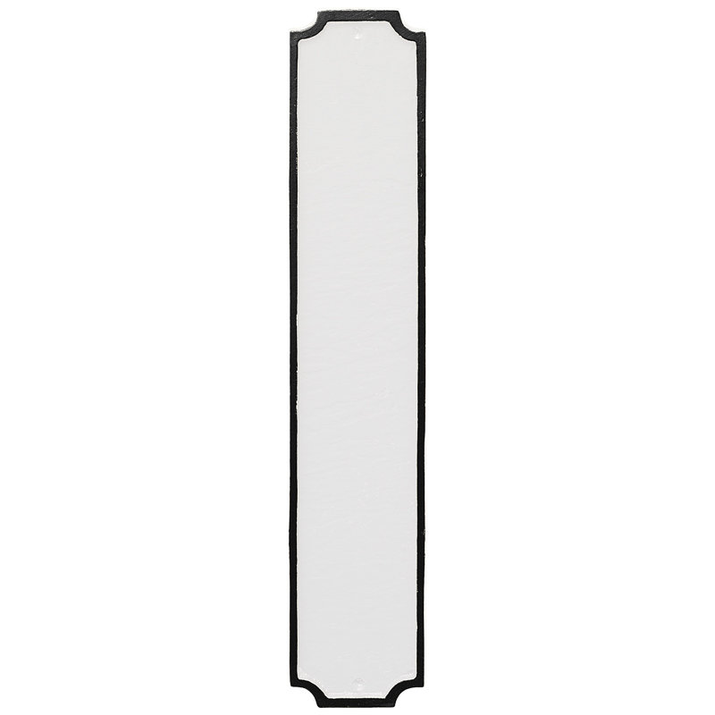 Princeton Rectangle Wall Plaque, Yes, White/Black