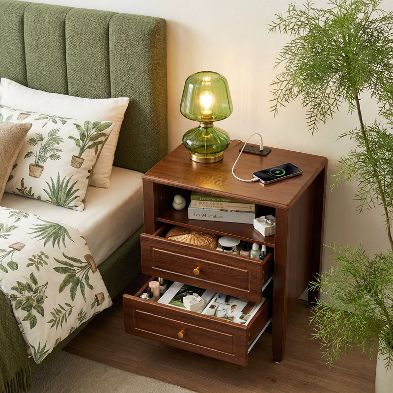 50 cm W Bedside Table