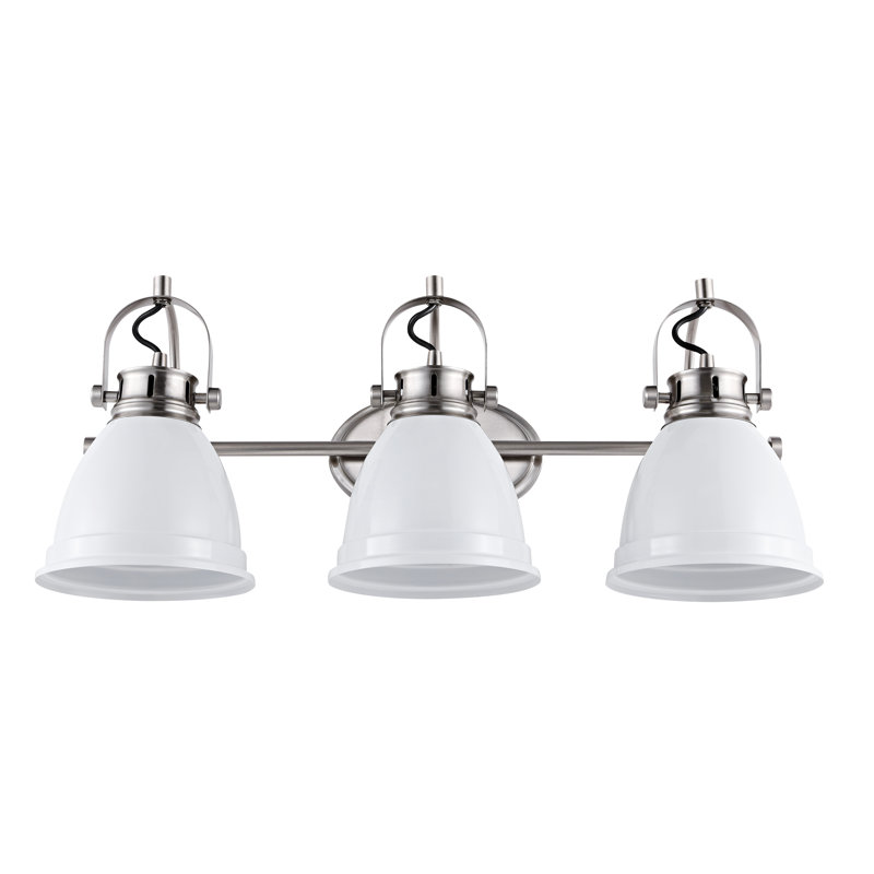  Éclairage pour meuble-lavabo Lejuan, Blanc, Nickel, 3