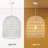 Amaleigh 1 - Light Natural Dome Pendant
