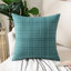 Ensemble de 2 housses de coussin vert tissé texturé imperméable - extérieur et intérieur 18 po x 18 po -1715986552-1622991849-1665425942