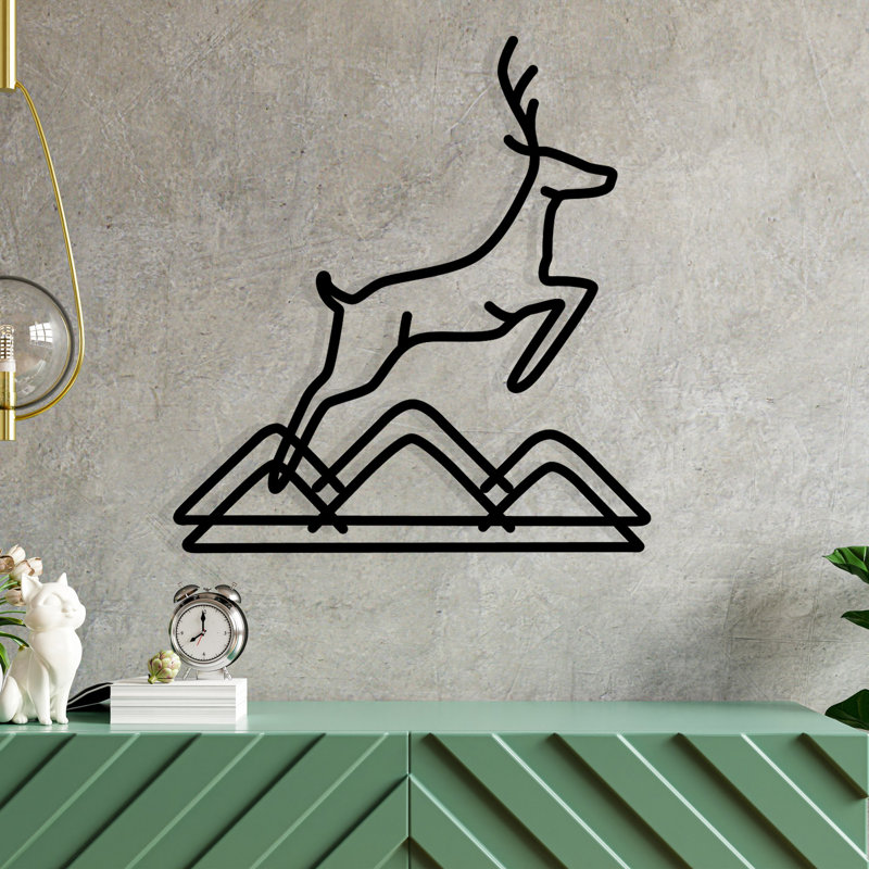 Elegant Decorative Metal Wall Accessory, Black Finish, 19.3 x 20.1 inches | 100% Metal Construction, Thickness: 0.05 inches | Perfect for Home Décor, Modern Aesthetic, Durable and Stylish Design