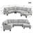 108*85.5" Modern U Shape Sectional Sofa-1845678572