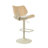 Corriveau Adjustable Swivel Bar & Counter Stool With Quilted Upholstery And Curved Backrest