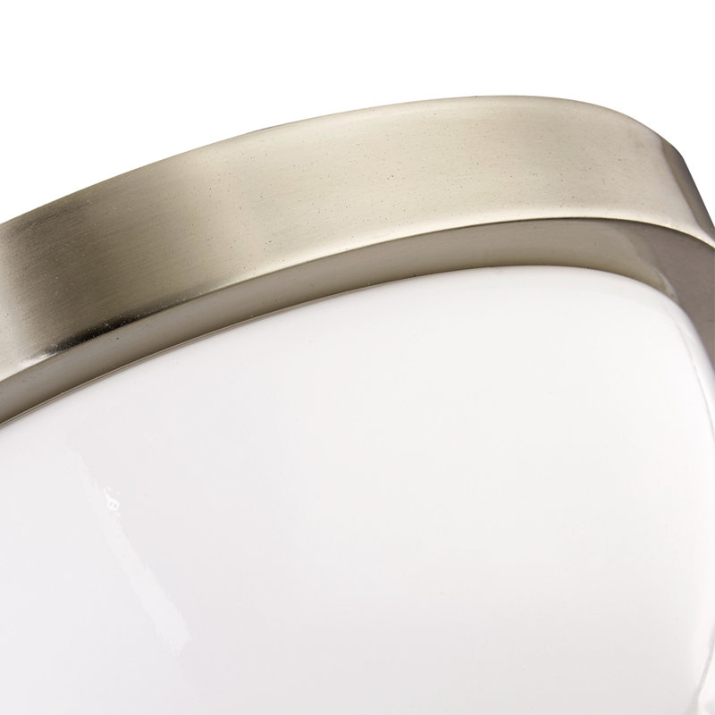 Luna Glass LED Flush Mount, 4.75" H x 11.25" W x 11.25" D