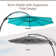 Ebonique Cantilever Umbrella with Base Included