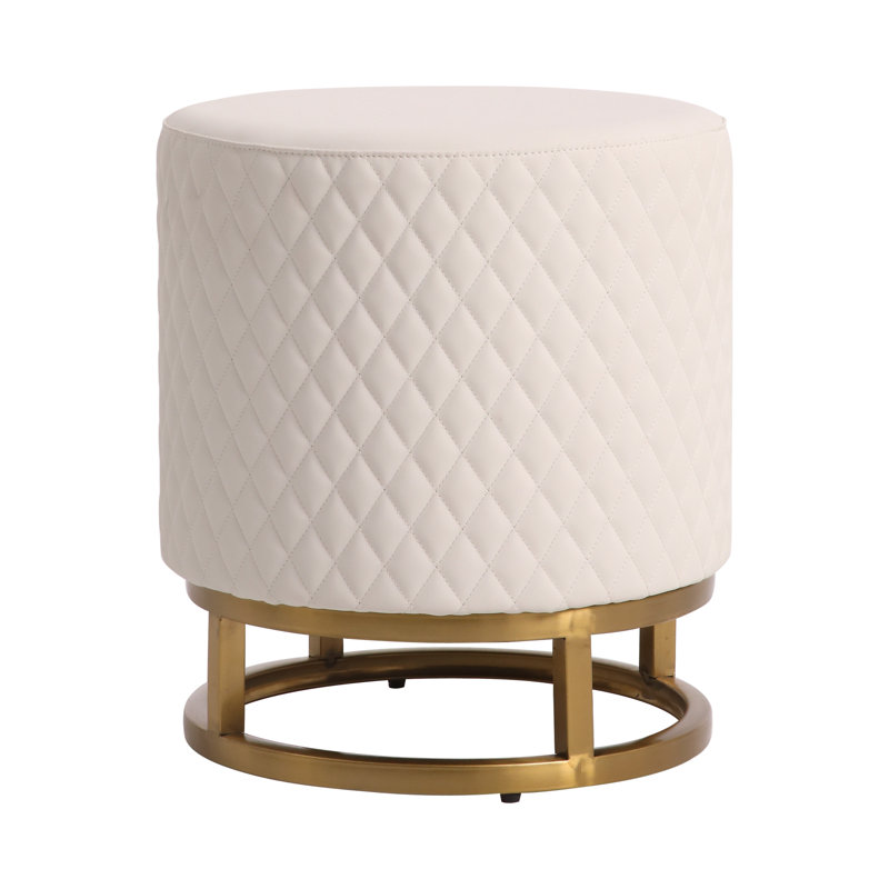 Tabouret d'appoint Essica, Blanc
